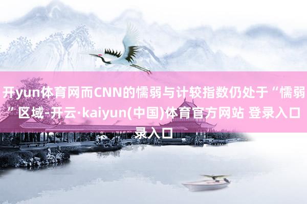 开yun体育网而CNN的懦弱与计较指数仍处于“懦弱”区域-开云·kaiyun(中国)体育官方网站 登录入口