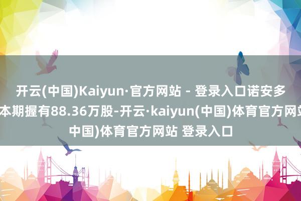 开云(中国)Kaiyun·官方网站 - 登录入口诺安多政策混杂A本期握有88.36万股-开云·kaiyun(中国)体育官方网站 登录入口