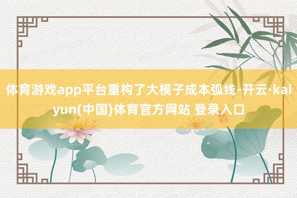 体育游戏app平台重构了大模子成本弧线-开云·kaiyun(中国)体育官方网站 登录入口