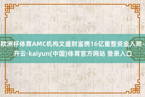 欧洲杯体育AMC机构文盛财富携16亿重整资金入局-开云·kaiyun(中国)体育官方网站 登录入口