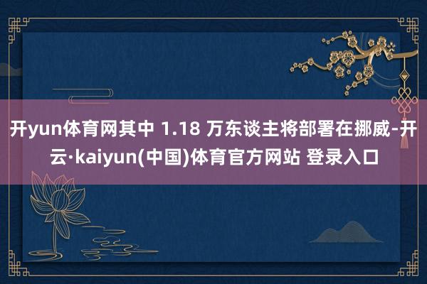 开yun体育网其中 1.18 万东谈主将部署在挪威-开云·kaiyun(中国)体育官方网站 登录入口